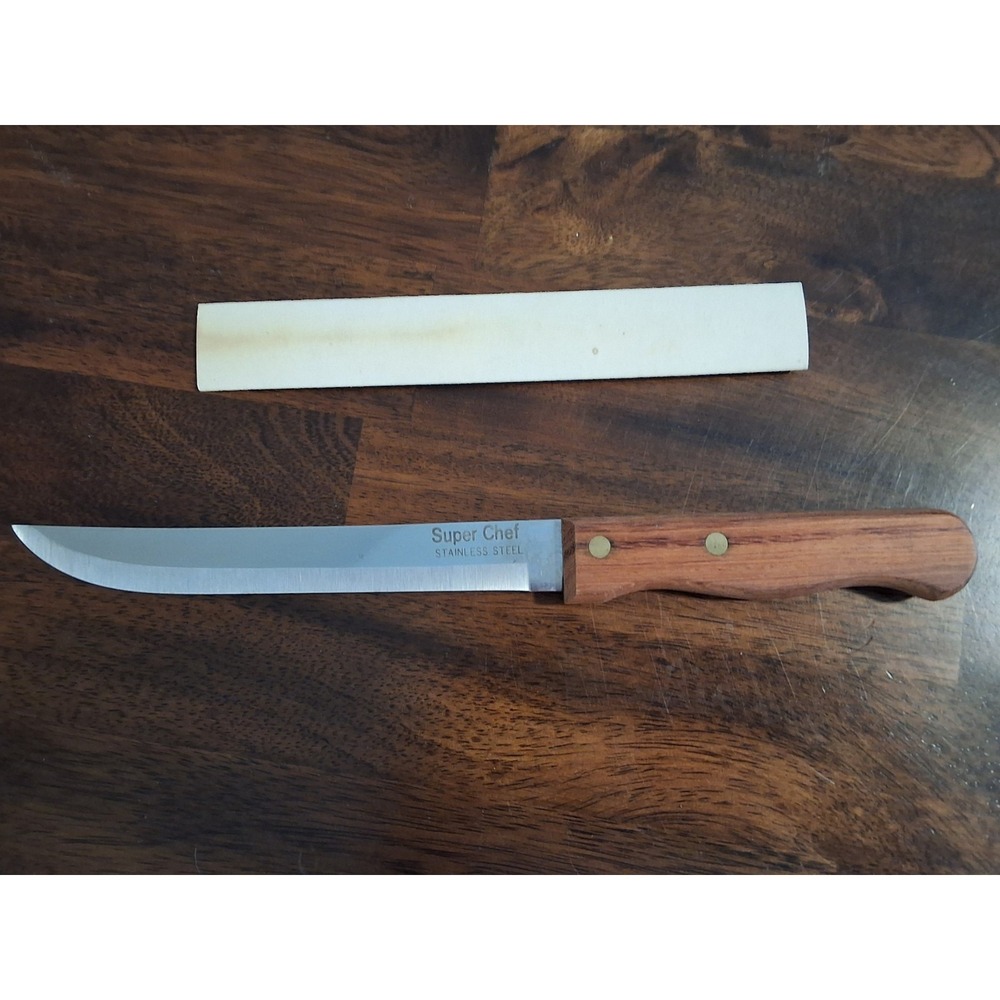 Vintage Super Chef Knife, 7" Blade Never Used, Blade Is In VGVC